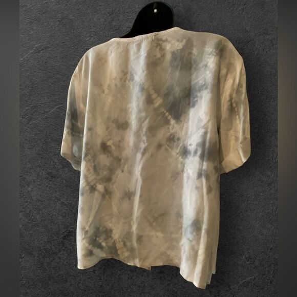 Karen Kane countryside Tess tie front top tie dye, 100% rayon NWT Size S - Picture 8 of 10